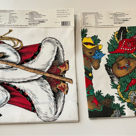 Crafts No-Sew Fabric Appliqué Daisy Kingdom Christmas Swan Apron Mitt Scare Crow - Picture 13 of 15